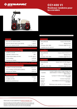 Tandem vibracijski valjci Dynapac CC 1400 VI