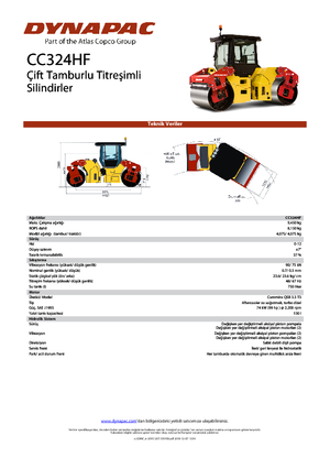 Tandem vibracijski valjci Dynapac CC 324 HF