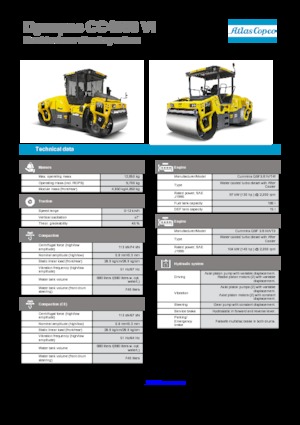 Tandem vibracijski valjci Dynapac CC 4000 VI
