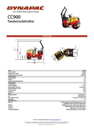 Tandem vibracijski valjci Dynapac CC 900