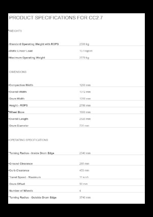 Tandem vibracijski valjci Caterpillar CC2.7