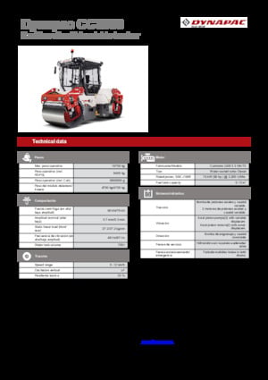 Tandem vibracijski valjci Dynapac CC3800