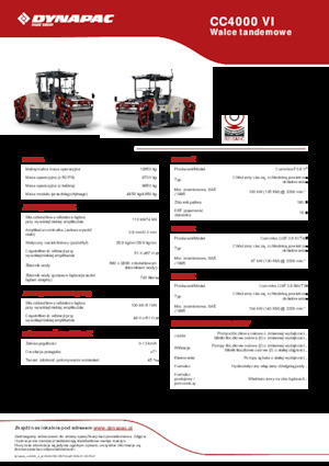 Tandem vibracijski valjci Dynapac CC4000 VI