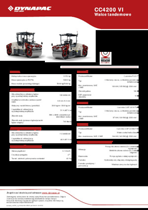Tandem vibracijski valjci Dynapac CC4200 VI