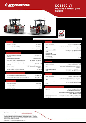 Tandem vibracijski valjci Dynapac CC5200 VI
