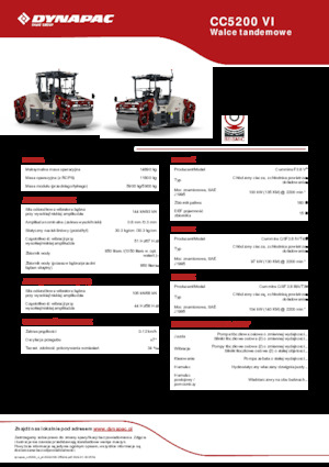 Tandem vibracijski valjci Dynapac CC5200 VI