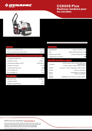 Tandem vibracijski valjci Dynapac CC900S Plus
