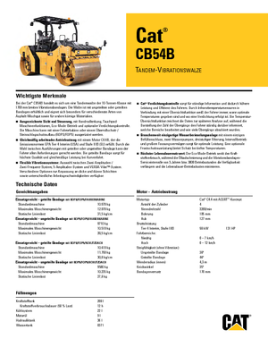 Tandem vibracijski valjci Caterpillar CD54B