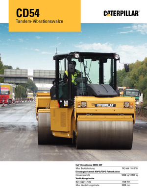 Tandem vibracijski valjci Caterpillar CD 54