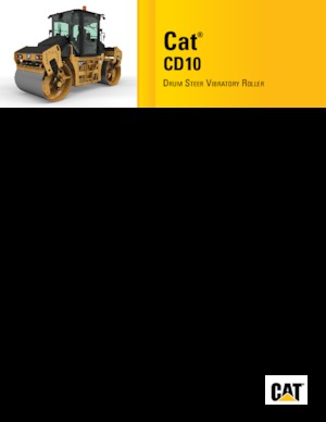 Tandem vibracijski valjci Caterpillar CD10