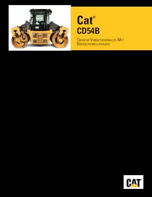 Tandem vibracijski valjci Caterpillar CD54B
