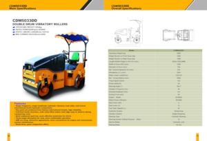 Tandem vibracijski valjci Lonking CDM5033DD