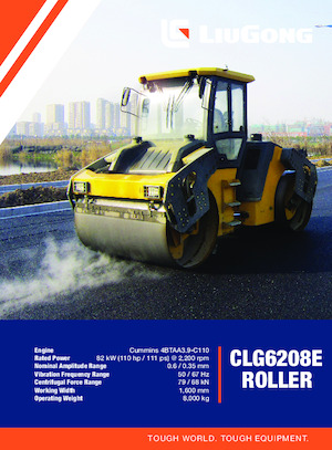 Tandem vibracijski valjci Liugong CLG6208E