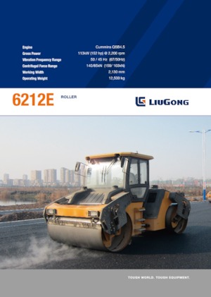 Tandem vibracijski valjci Liugong 6212E 