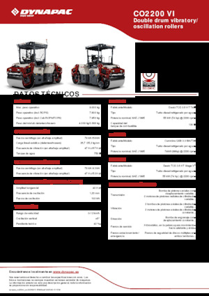 Tandem vibracijski valjci Dynapac CO2200 VI