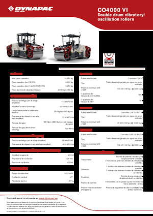 Tandem vibracijski valjci Dynapac CO4000 VI