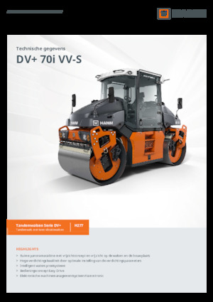 Tandem vibracijski valjci Hamm DV+ 70i VV-S