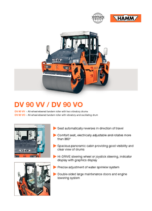 Tandem vibracijski valjci Hamm DV 90 VO