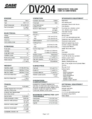 Tandem vibracijski valjci Case DV210