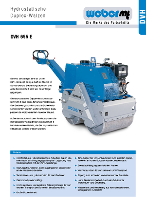 Tandem vibracijski valjci weber mt DVH 655 E