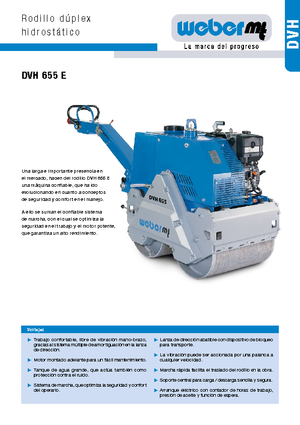 Tandem vibracijski valjci weber mt DVH 655 E