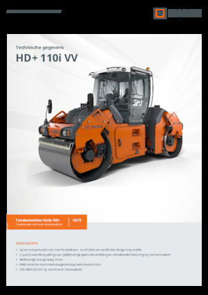 Tandem vibracijski valjci Hamm HD+ 110i VV