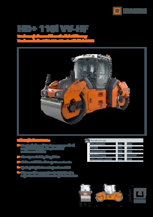 Tandem vibracijski valjci Hamm HD+ 110i VV-HF