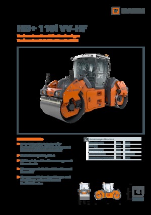 Tandem vibracijski valjci Hamm HD+ 110i VV-HF