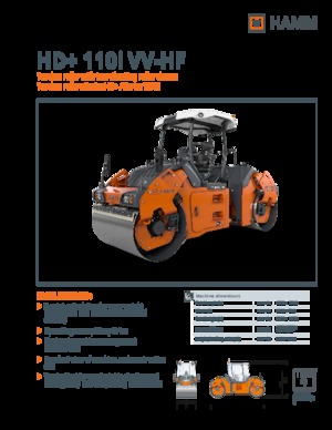 Tandem vibracijski valjci Hamm HD+ 110i VV-HF