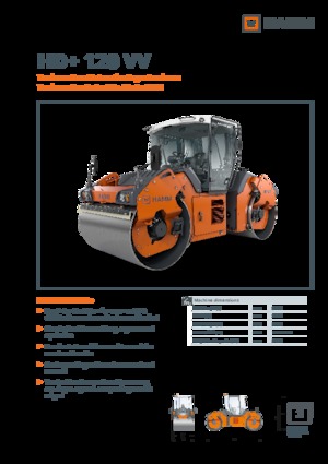 Tandem vibracijski valjci Hamm HD+ 120 VV