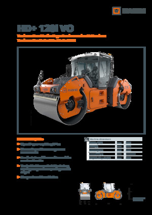 Tandem vibracijski valjci Hamm HD+ 120i VO
