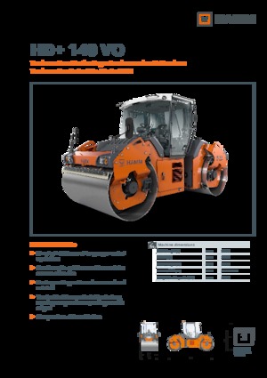 Tandem vibracijski valjci Hamm HD+ 140 VO