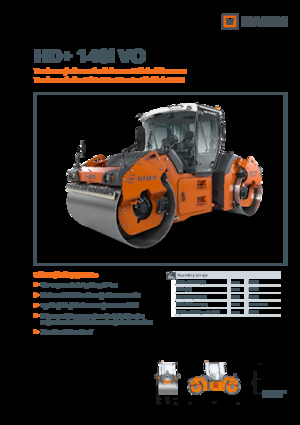 Tandem vibracijski valjci Hamm HD+ 140i VO