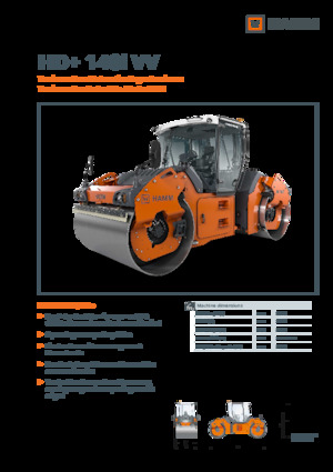 Tandem vibracijski valjci Hamm HD+ 140i VV
