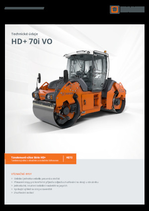 Tandem vibracijski valjci Hamm HD+ 70i VO