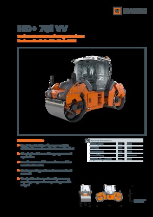 Tandem vibracijski valjci Hamm HD+ 70i VV