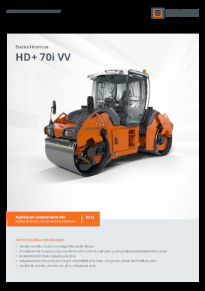 Tandem vibracijski valjci Hamm HD+ 70i VV