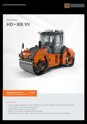 Tandem vibracijski valjci Hamm HD+ 80i VV