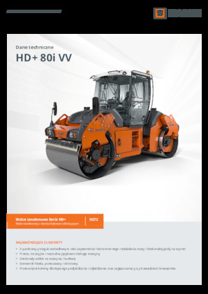 Tandem vibracijski valjci Hamm HD+ 80i VV