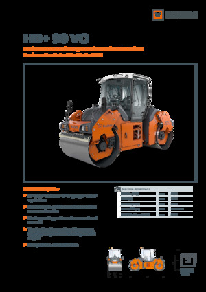 Tandem vibracijski valjci Hamm HD+ 90 VO