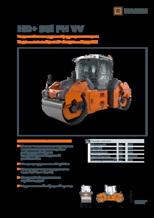 Tandem vibracijski valjci Hamm HD+ 90i PH VV