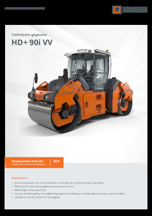 Tandem vibracijski valjci Hamm HD+ 90i VV