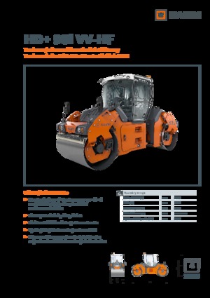 Tandem vibracijski valjci Hamm HD+ 90i VV-HF