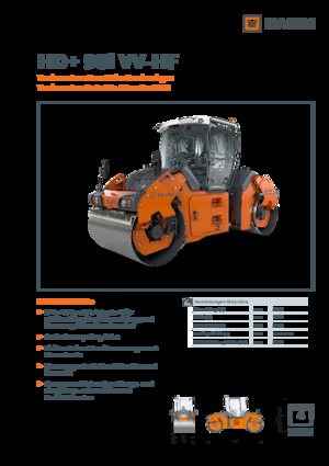 Tandem vibracijski valjci Hamm HD+ 90i VV-HF