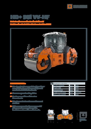 Tandem vibracijski valjci Hamm HD+ 90i VV-HF