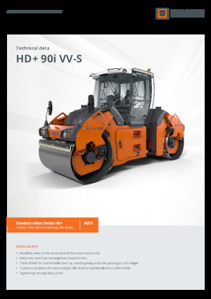 Tandem vibracijski valjci Hamm HD+ 90i VV-S