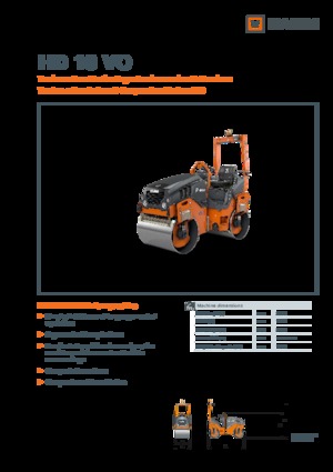 Tandem vibracijski valjci Hamm HD 10 VO