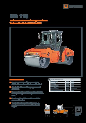 Tandem vibracijski valjci Hamm HD 110