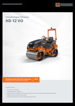 Tandem vibracijski valjci Hamm HD 12 VO