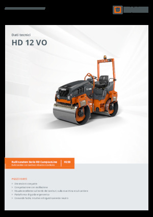 Tandem vibracijski valjci Hamm HD 12 VO